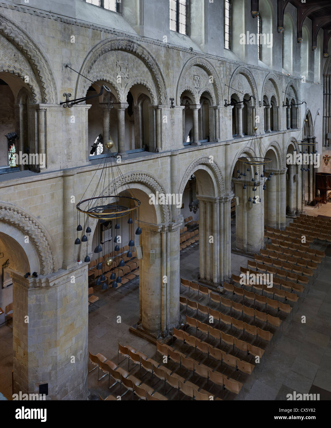 Rochester Kathedrale, Kent.  Pfarrhaus, Norman Stockfoto