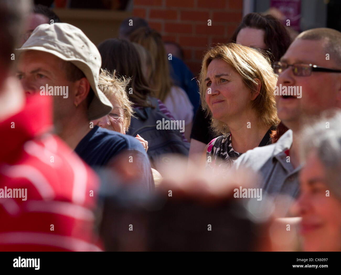 Natascha Engel zu retten Jobs bei Remploy Rallye in Chesterfield Stockfoto