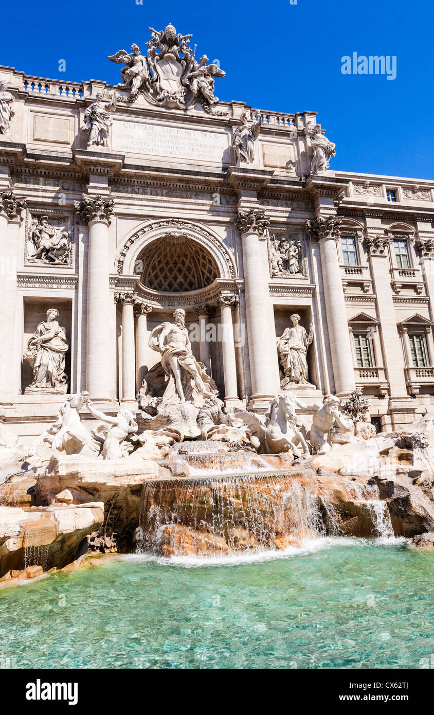 Trevi-Brunnen, Fontana Di Trevi, Rom, Latium, Italien. Stockfoto