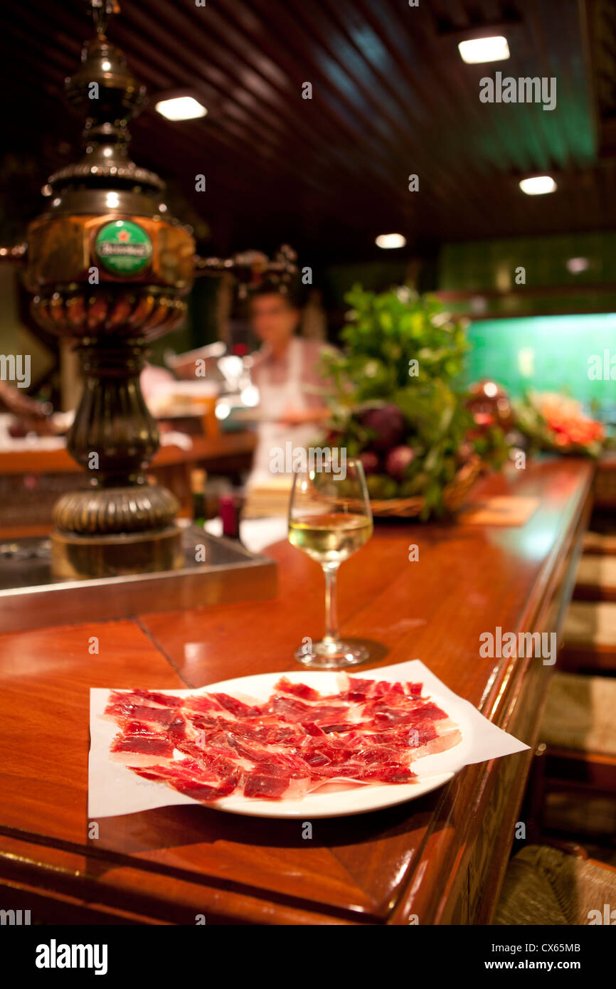 Traditionelle Tapas-Restaurant, bar-Alicante-Spanien Stockfoto