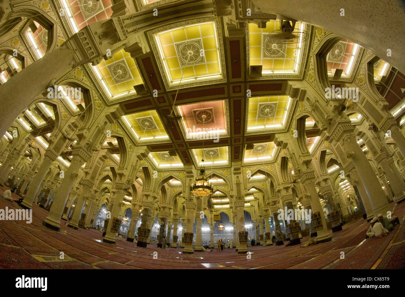 Innenraum der Masjidil HaramMoschee in Mekka, SaudiArabien Stockfotografie Alamy