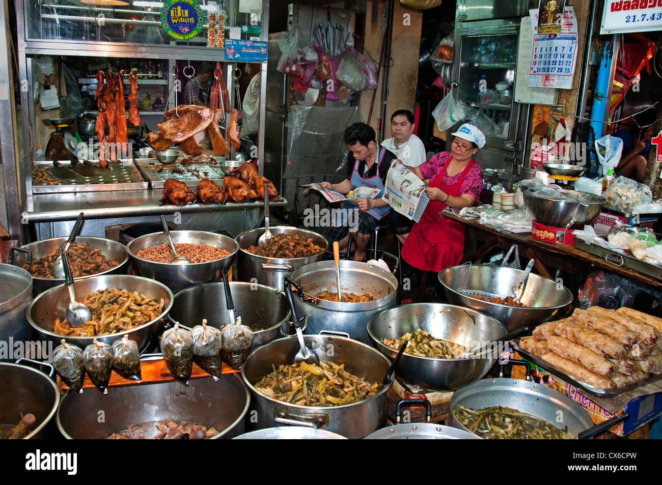 Bangkok Thailand Thai Chinatown Chinese Restaurant Stockfoto