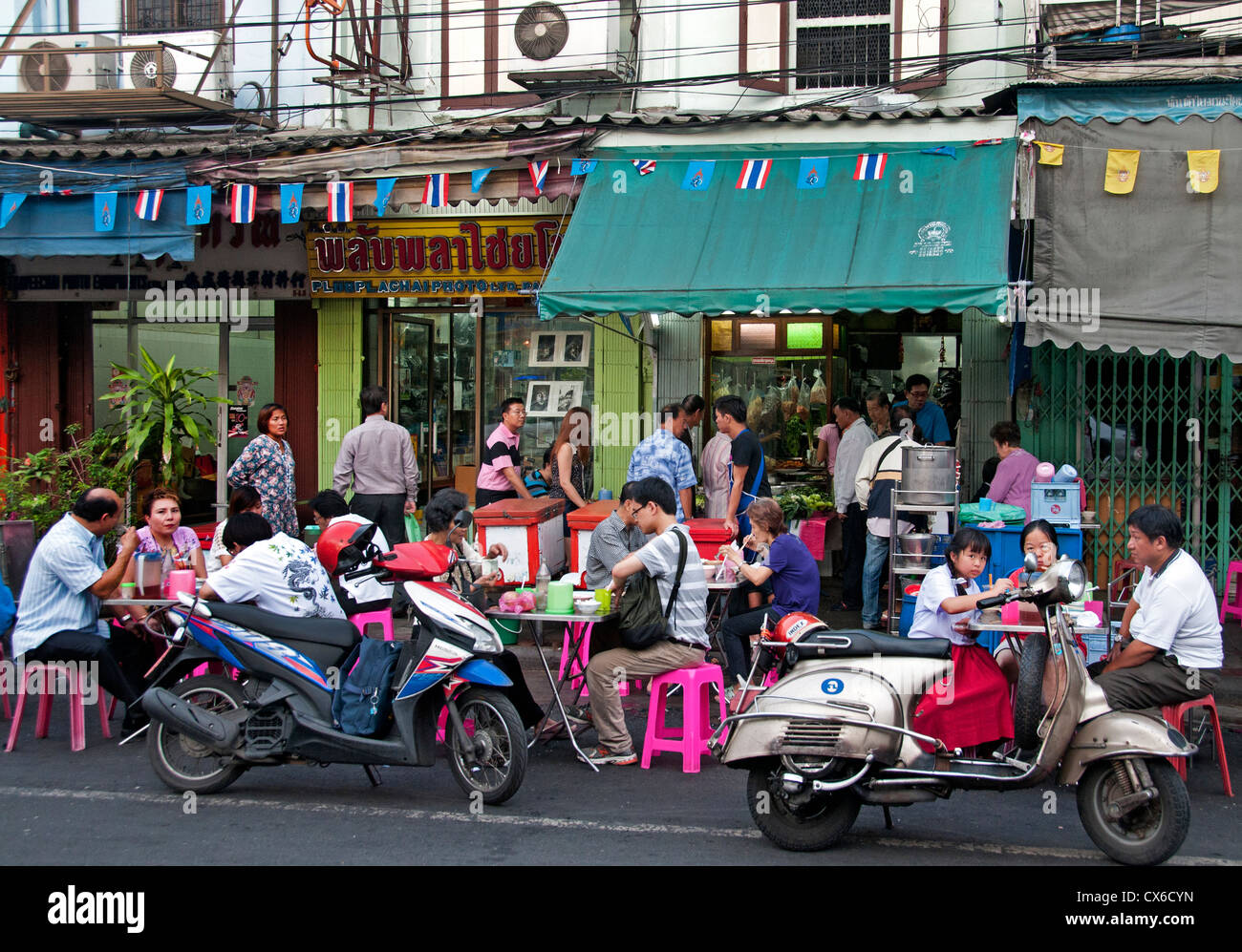 Bangkok Thailand Thai Chinatown Chinese Restaurant Stockfoto