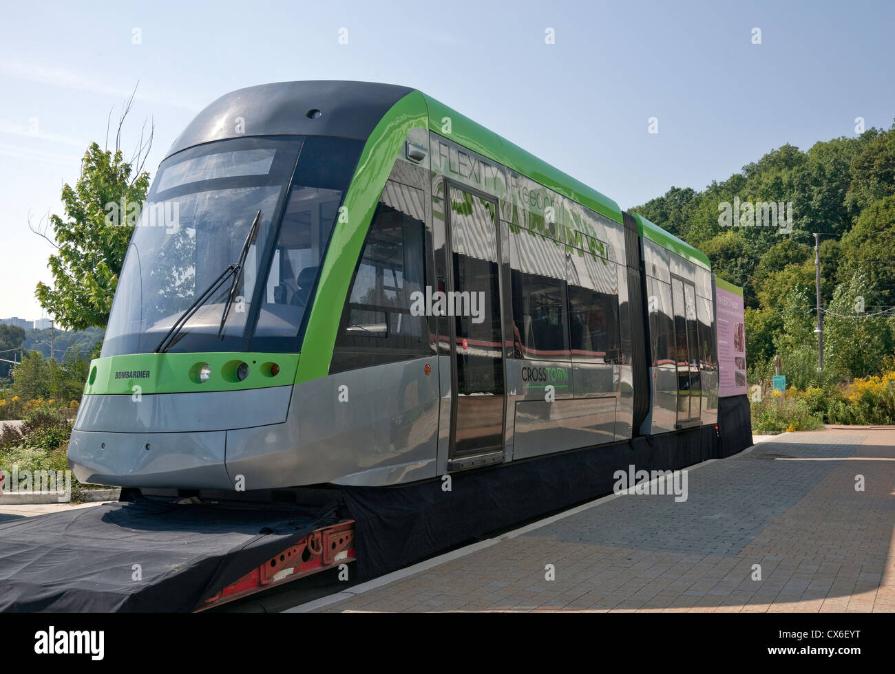 Neuen vorgeschlagenen LRC Metrolinx von Bombardier für Toronto, Ontario; Kanada Stockfoto