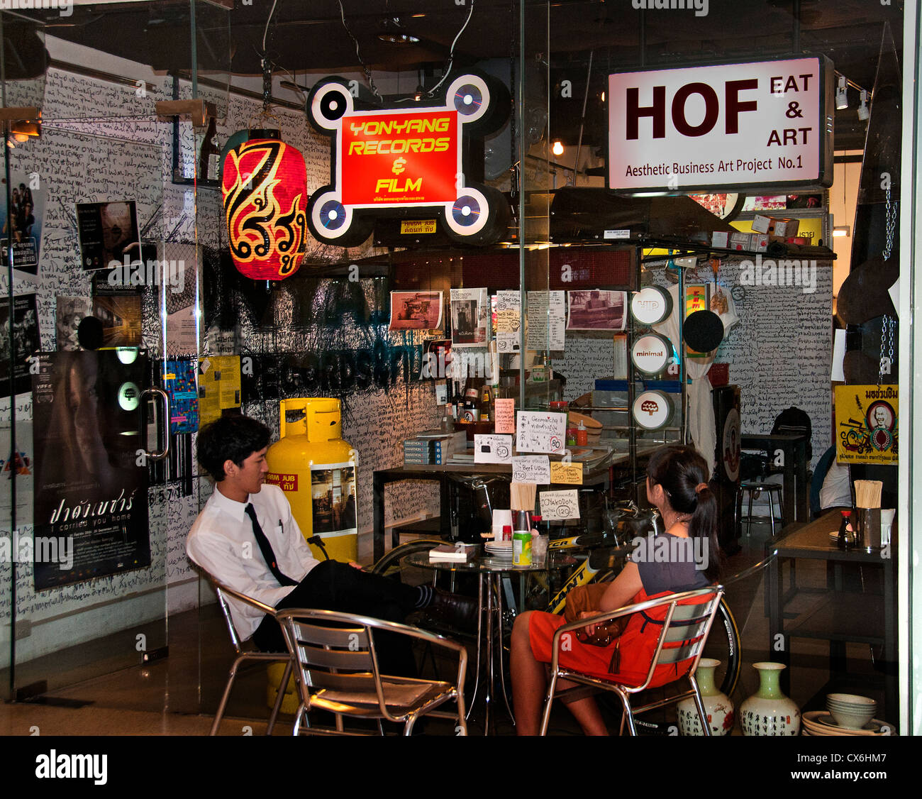 Bar Pub Cafe Bangkok Kunst & Kultur Zentrum Pathumwan Siam Square District Center Bangkok Thailand Thai Stockfoto