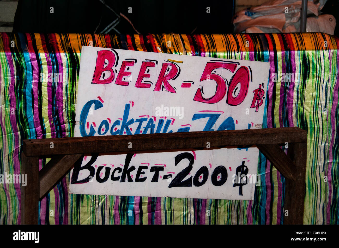 Khao San Road Bezirk Bangkok Thailand Thai Street Bar Pub Stockfoto