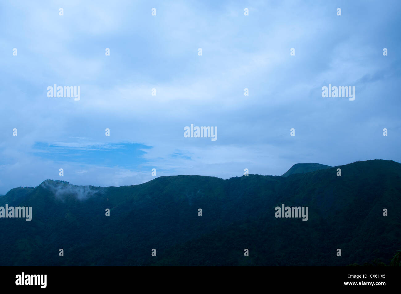 Hügel in der Nacht in den Western Ghats, SüdIndien Stockfotografie Alamy