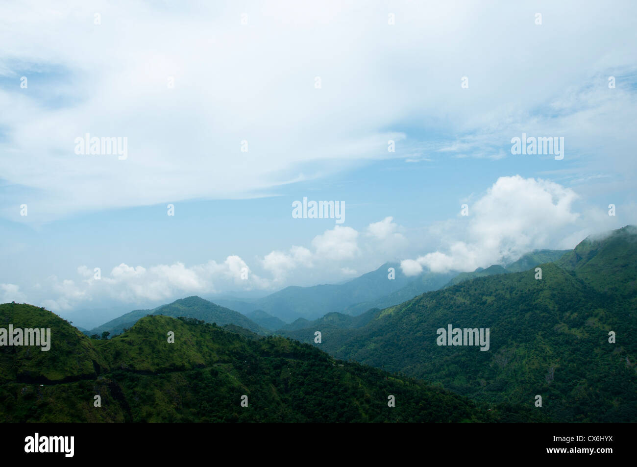 Western Ghats Bergen, Süd-Indien Stockfoto