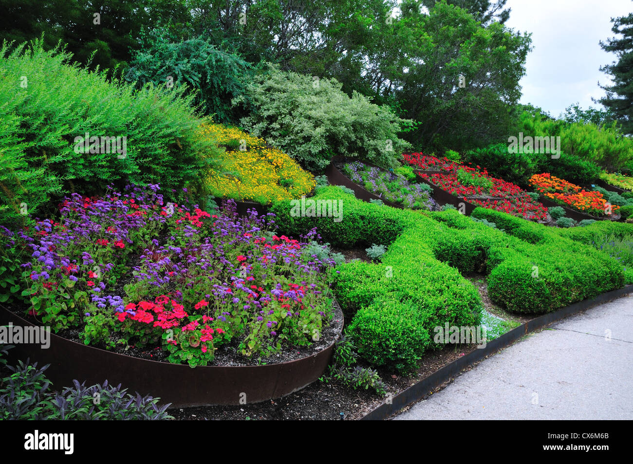 Wand Blumen Entlang Der Blumen Gehen An Red Butte Garden Salt