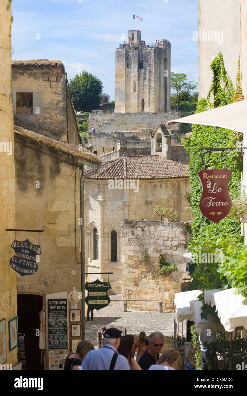 La tour du Roy (Königs-Turm), Saint-Emilion, Gironde, Frankreich Stockfoto