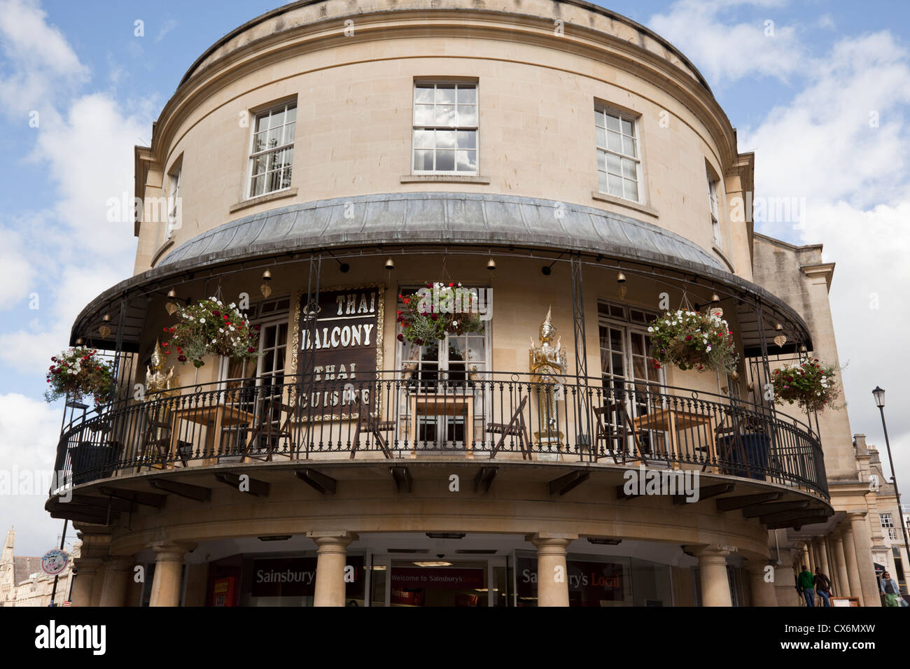Thai Balcony Restaurant, Bath, England, UK Stockfoto