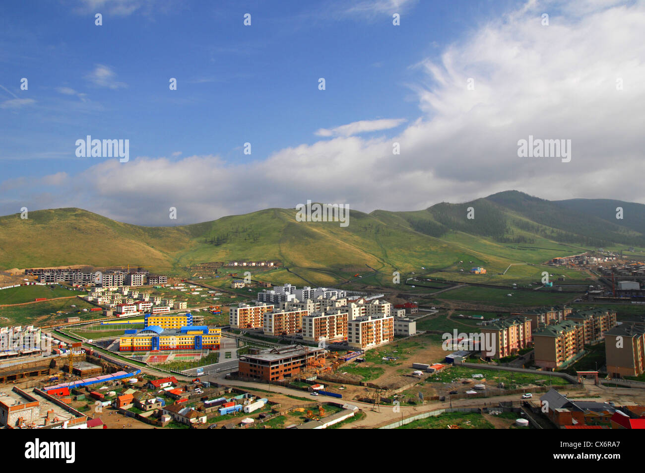 Stadtbild von Ulaanbaatar, Mongolei Stockfoto