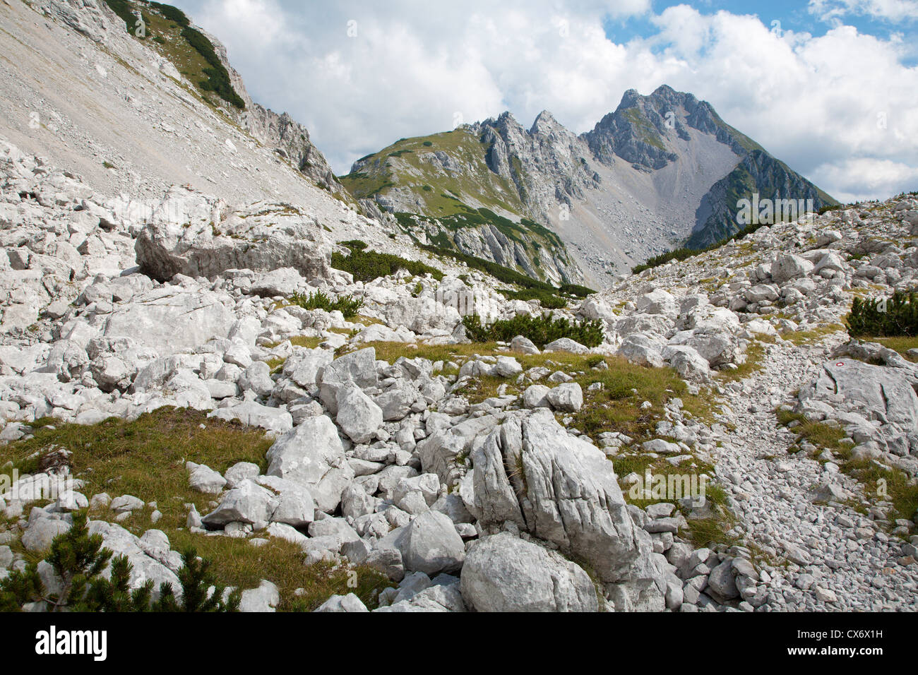 Kamnik – Savinja Alpen - Vrtaca Spitze Stockfoto