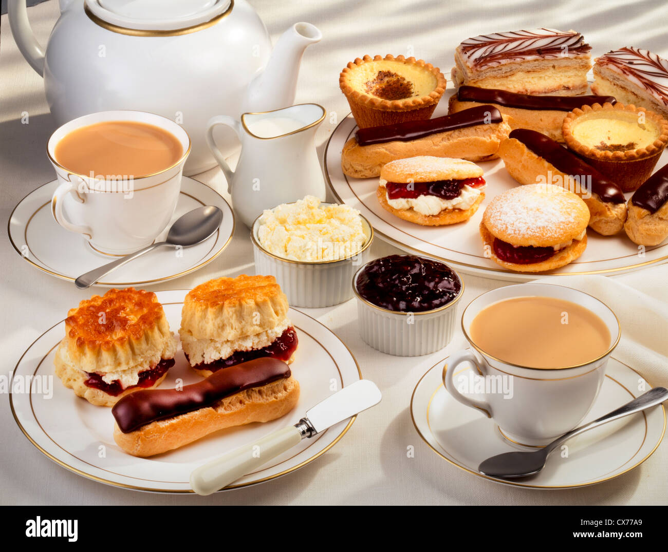 ENGLISH AFTERNOON TEA Stockfoto