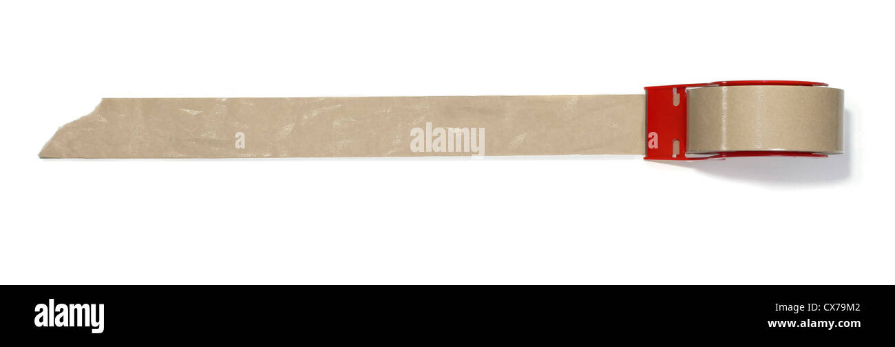 Rolle Klebeband von oben gezeigt Stockfoto