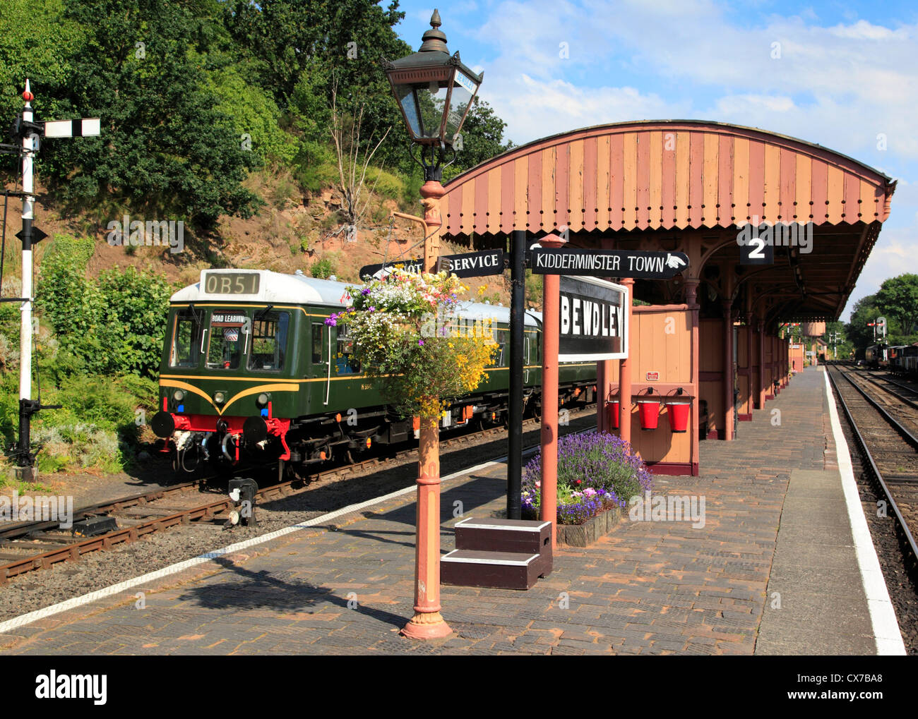 Der Severn Valley Railway Station in Bewdley, Worcestershire, England, Europa Stockfoto