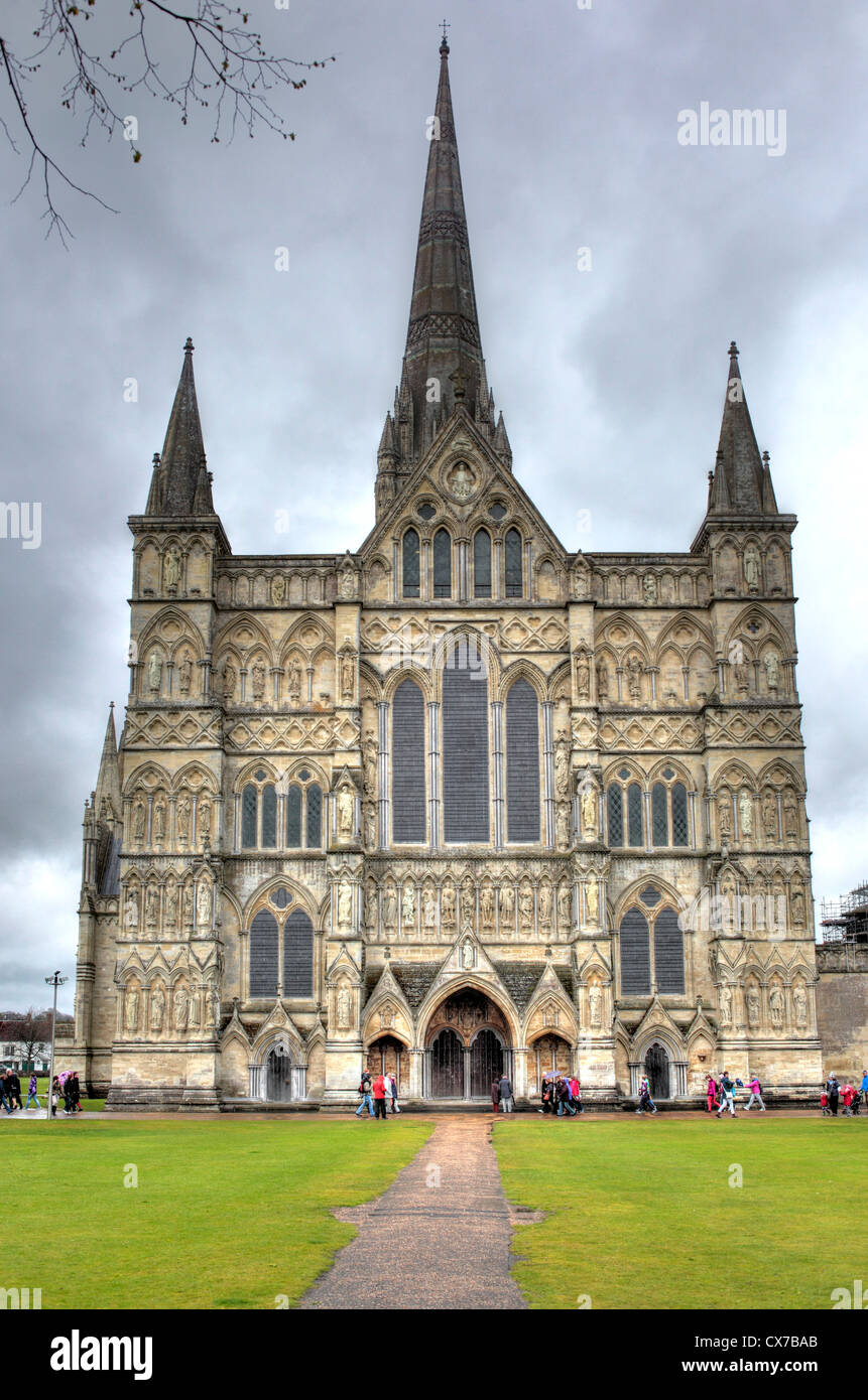 Salisbury Kathedrale, Salisbury, Wiltshire, UK Stockfoto