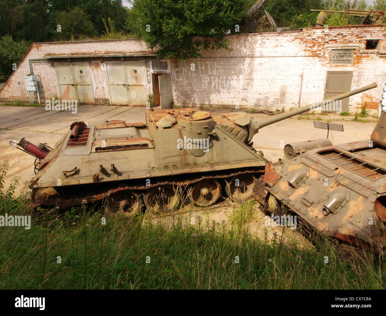 Sowjetische 100 mm Selbstfahrlafette MK 4 Stockfoto