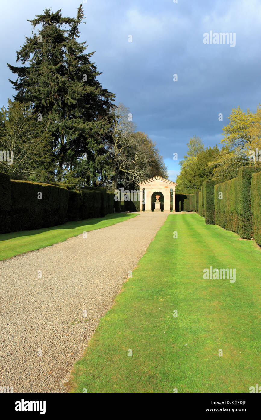 Park auf Glamis Castle, Angus, Schottland, UK Stockfoto