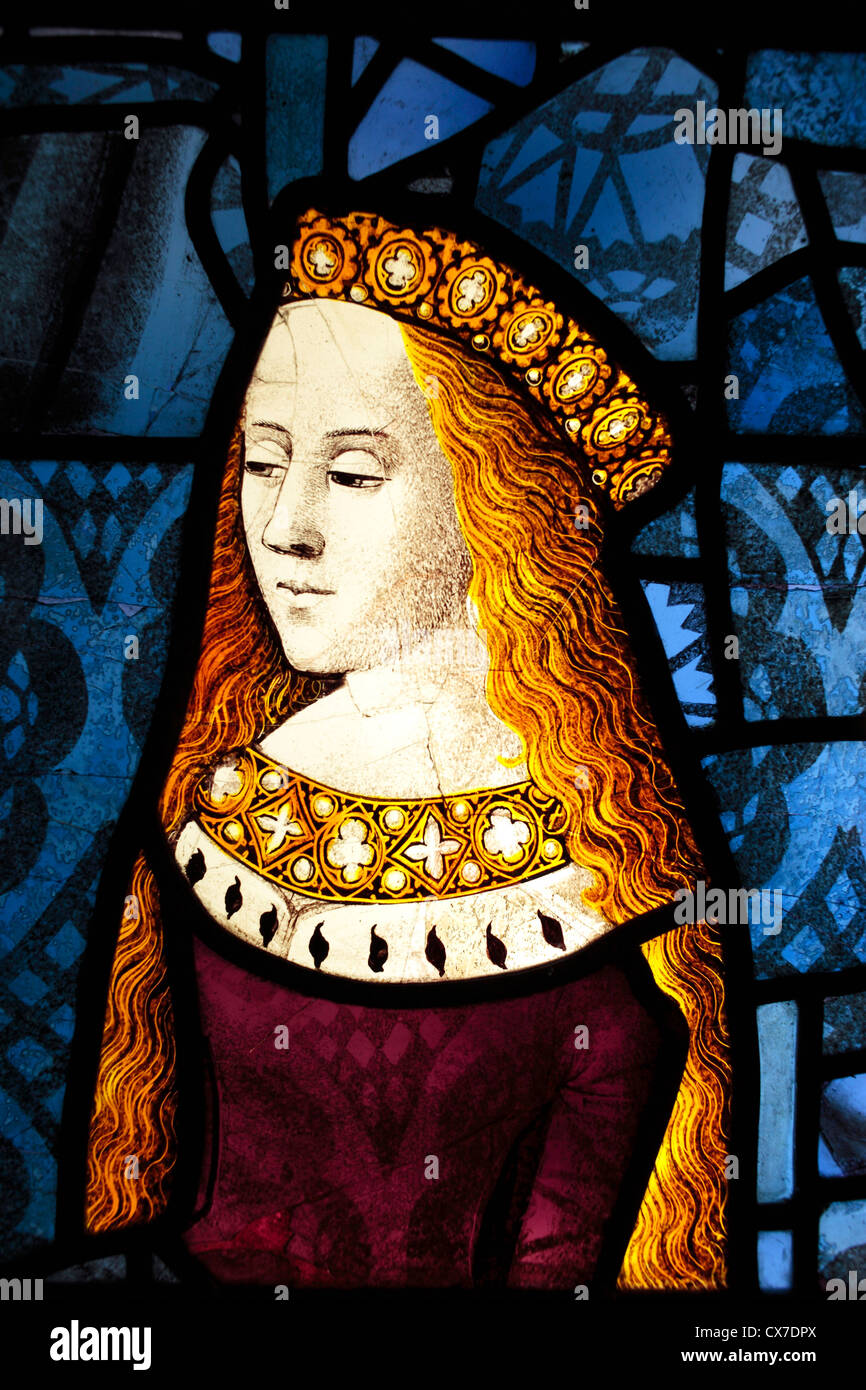 Prinzessin Cecily (1485), von Canterbury Kathedrale, Glasmalerei, Burrell Collection, Glasgow, Scotland, UK Stockfoto