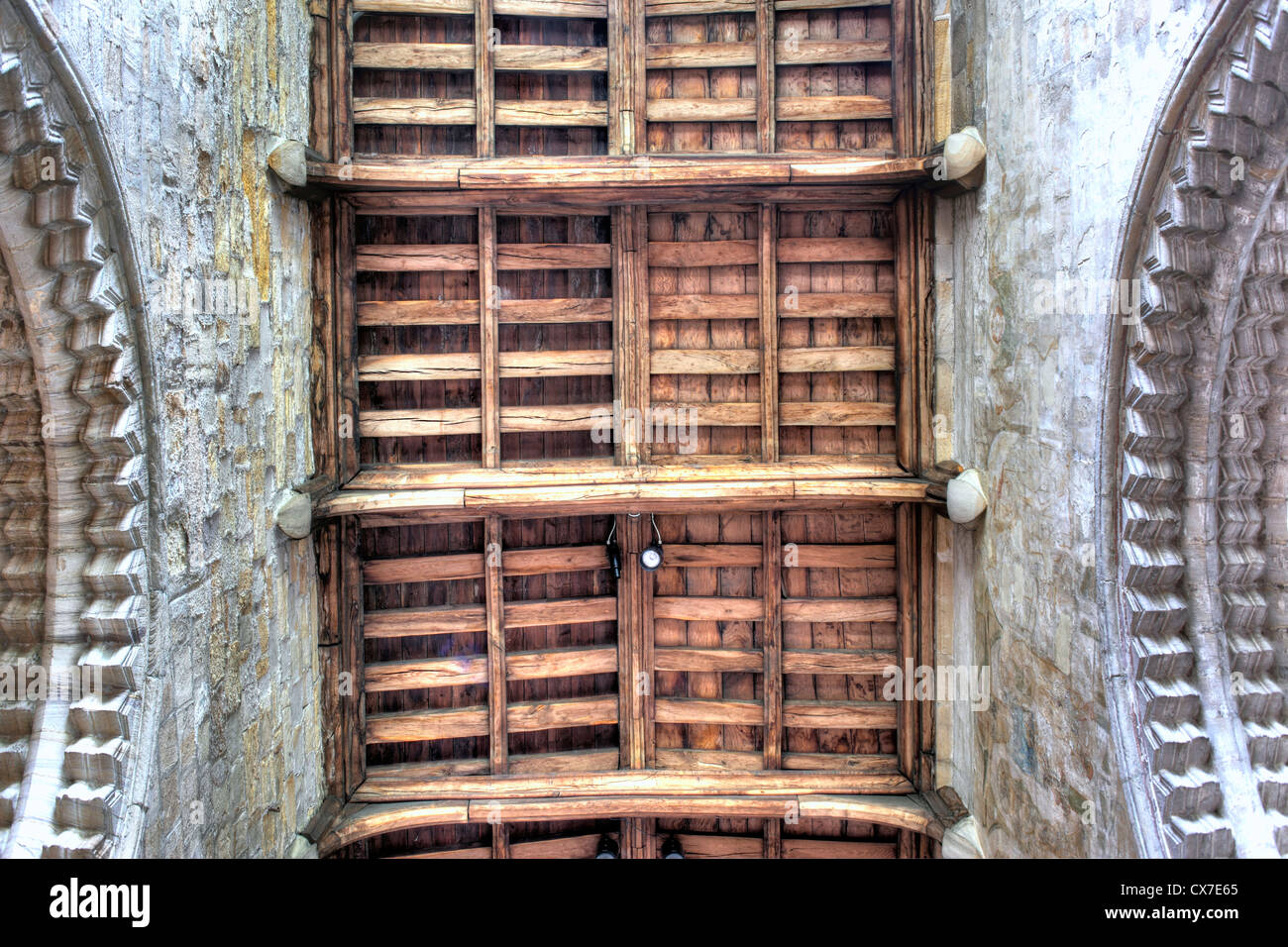 Decke der Kathedrale von Durham, Durham, Nord-Ost-England, UK Stockfoto