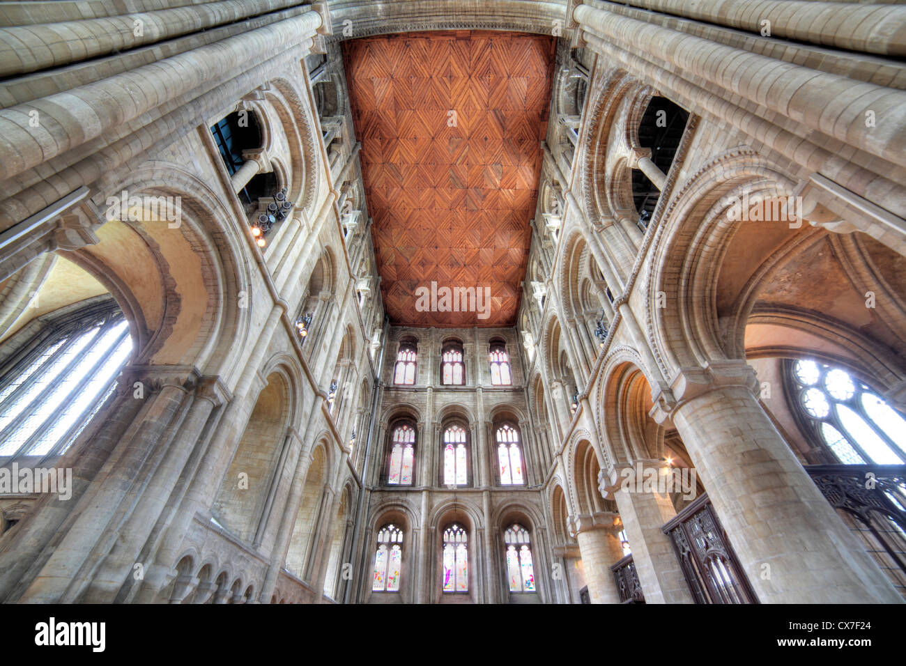 Peterborough Kathedrale, Peterborough, Cambridgeshire, England, Vereinigtes Königreich Stockfoto