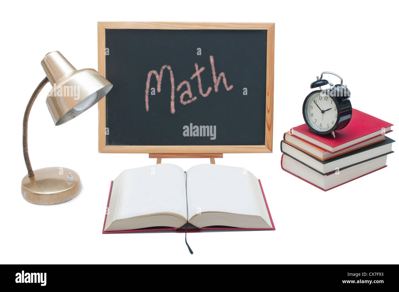 Zurück zur Schulmathematik Stockfoto