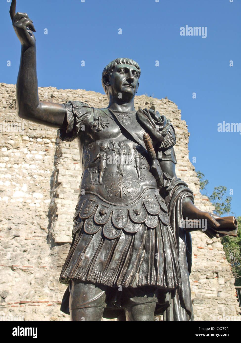 Römische Statue, London Stockfoto