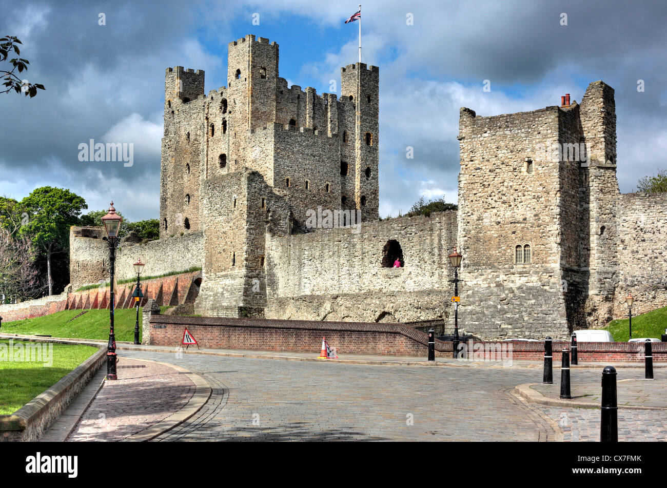 Rochester Castle, Rochester, Kent, England, UK Stockfoto