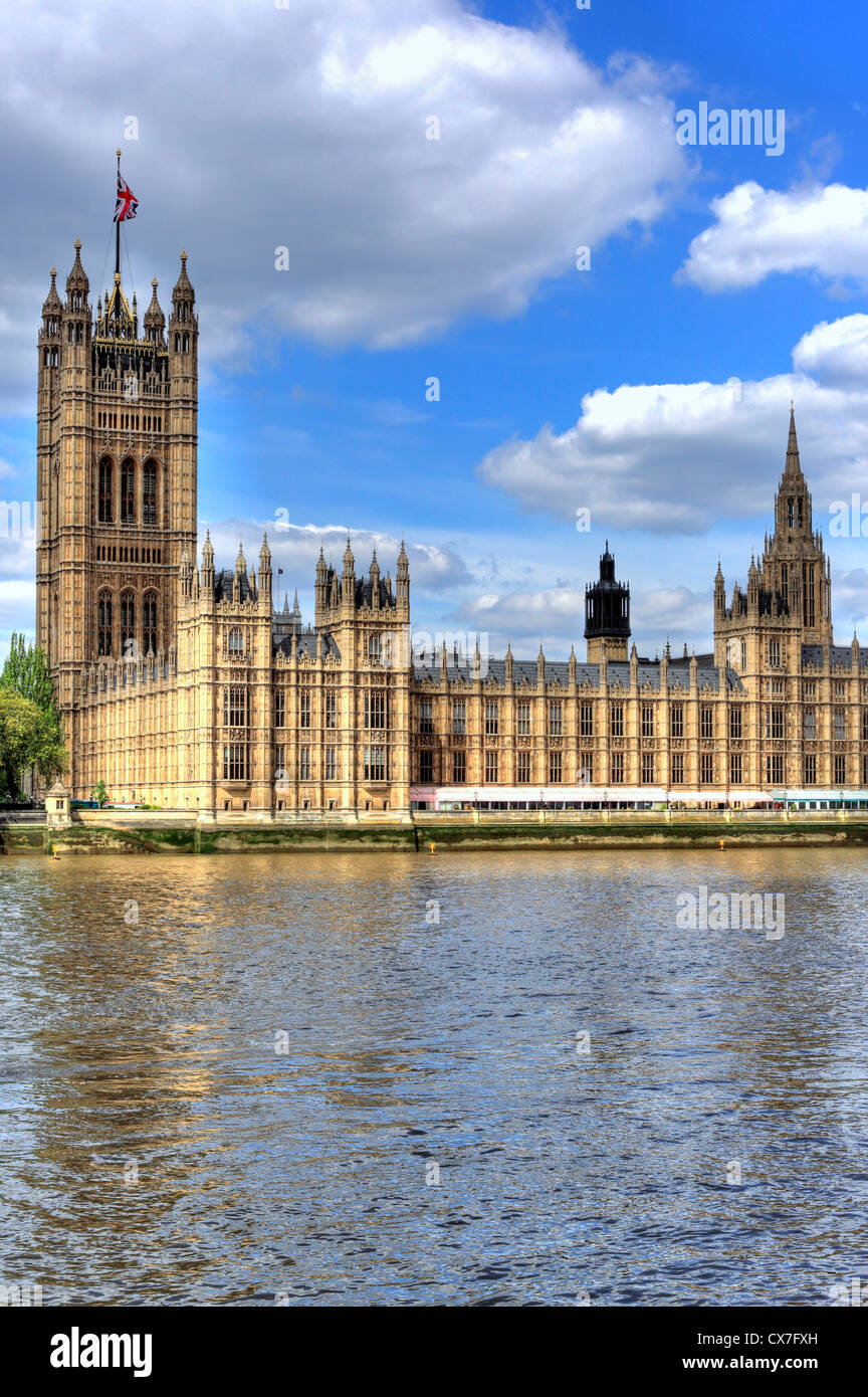 Der Palace of Westminster (Houses of Parliament), London, Großbritannien Stockfoto