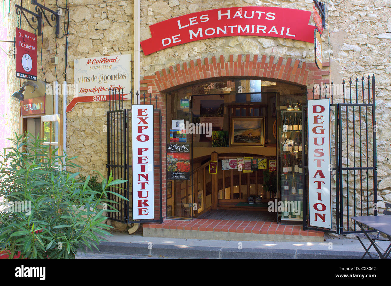 Gigondas Vaucluse Provence Frankreich Stockfoto