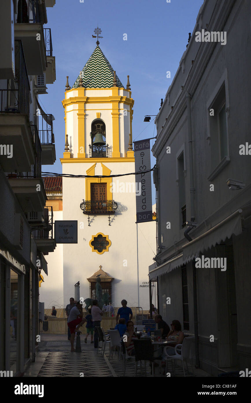 Iglesia del Socorro in Ronda, Andalusien, Spanien. Stockfoto