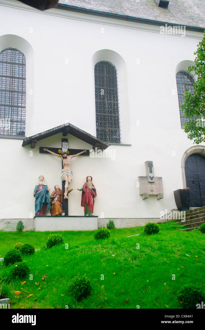 Schwaz Schloss oberhalb der Stadt Schwaz, Tirol, Österreich Stockfoto