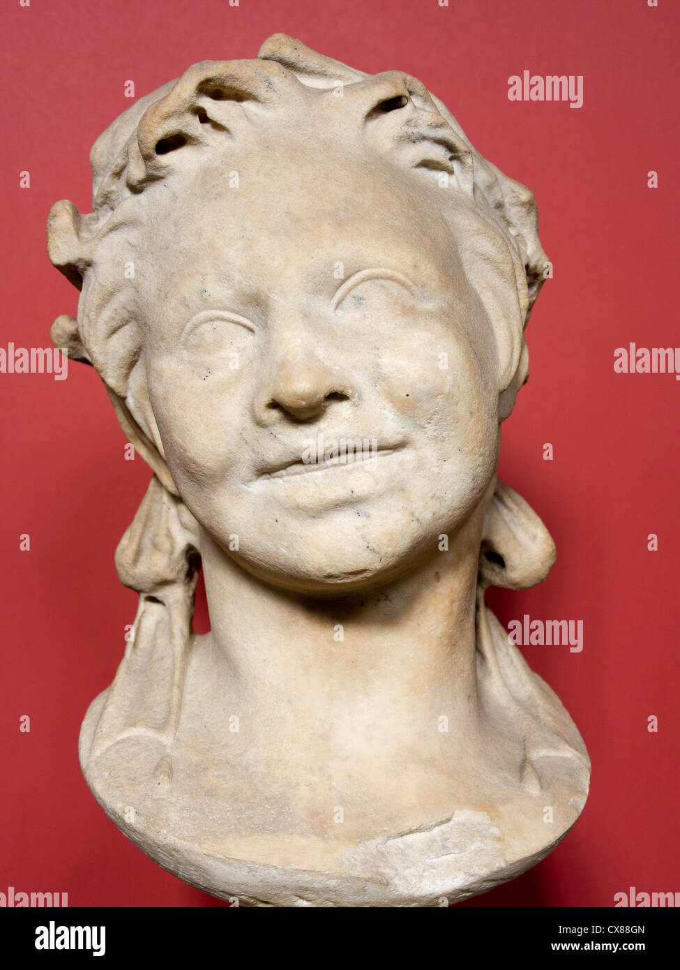 Römische Büste von fröhlicher Junge Junge - das Ashmolean Museum, Oxford Stockfoto