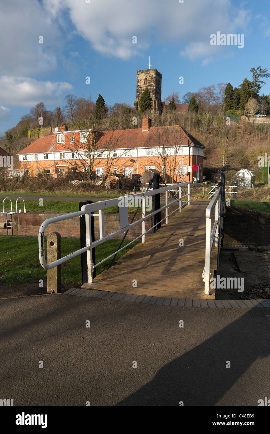 Droitwich Kanal Reben Parken Droitwich Worcestershire Stockfoto