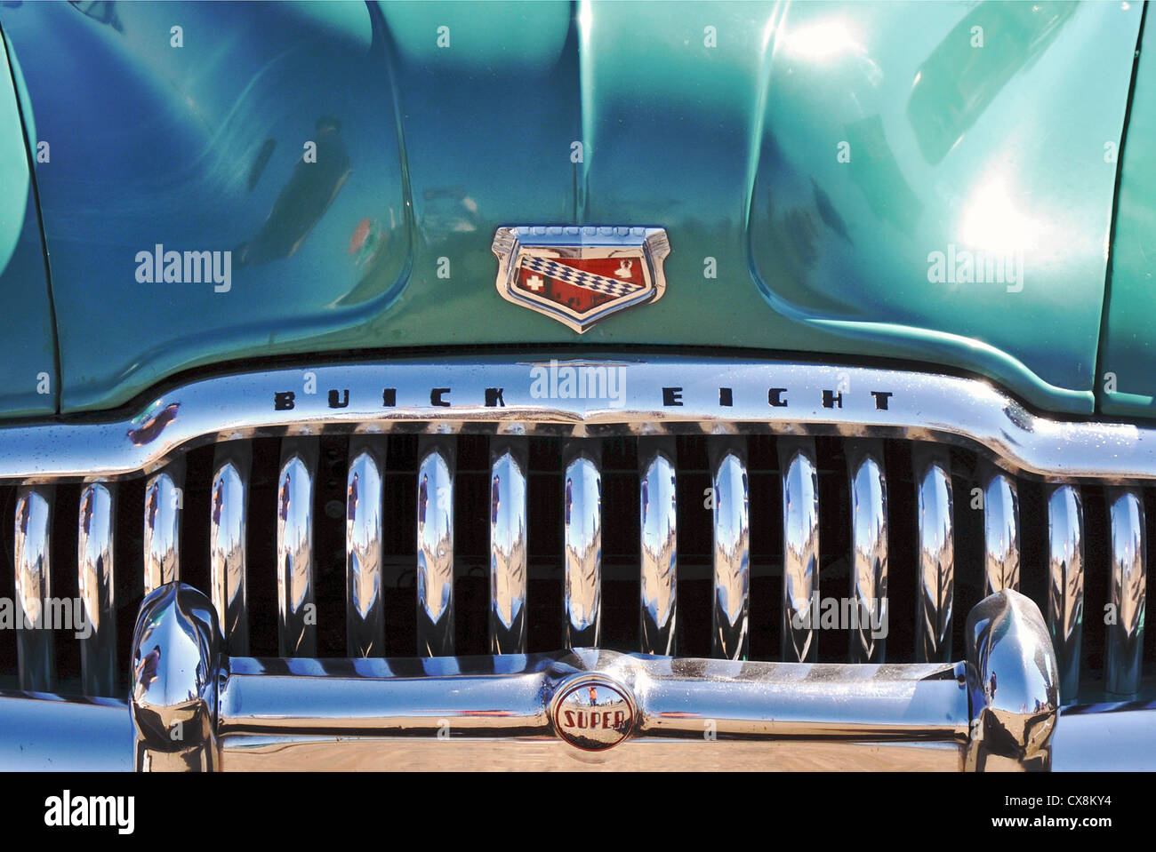 Buntes Bild der 50er Jahre Oldtimer. Stockfoto