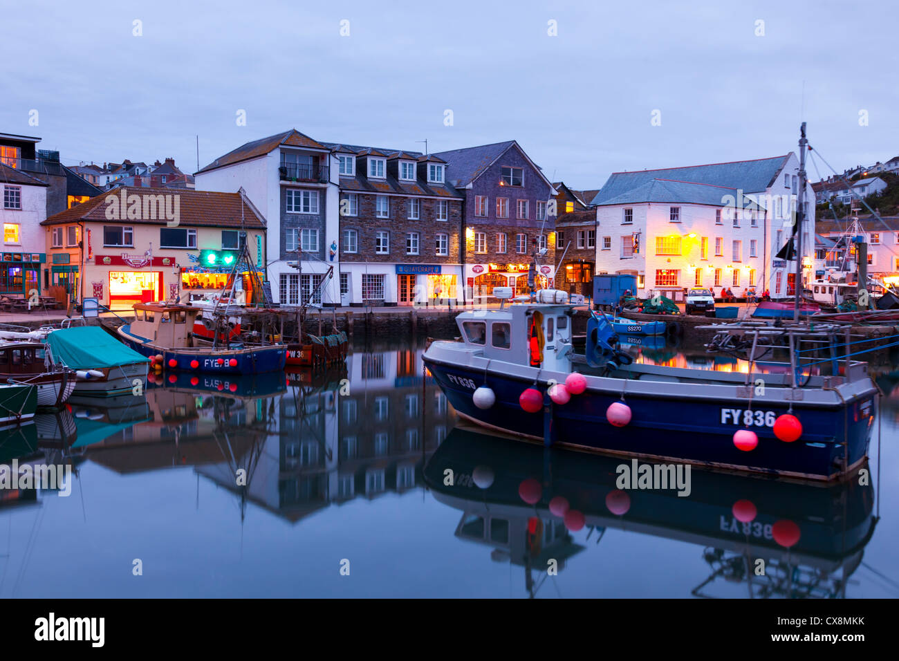 Fischerhafen in Mevagissey Cornwall England UK Stockfoto