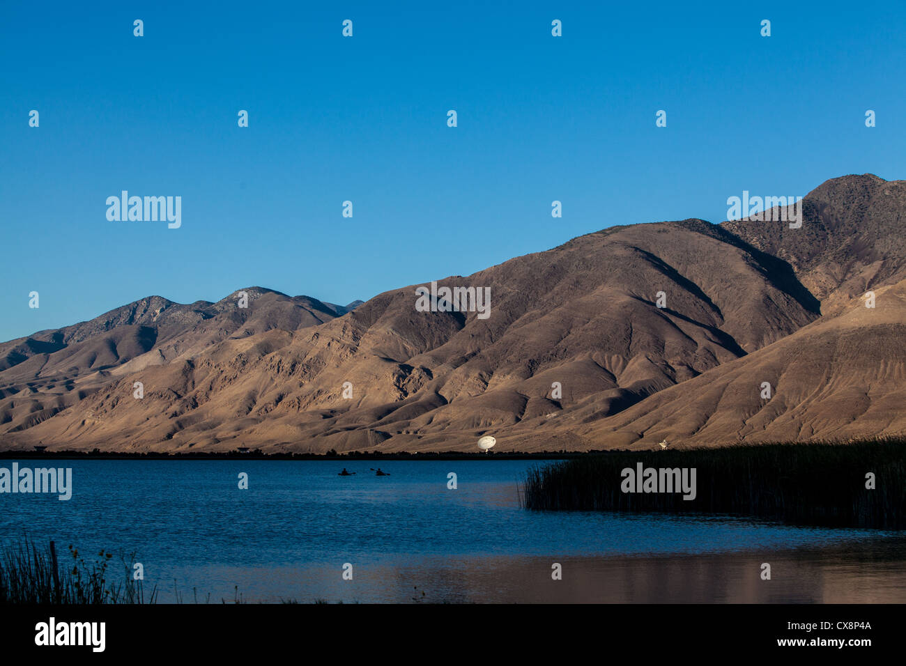 Das Owens Valley Radio Observatorium in der Nähe von Big Pine California in Owens Valley in Kalifornien Stockfoto