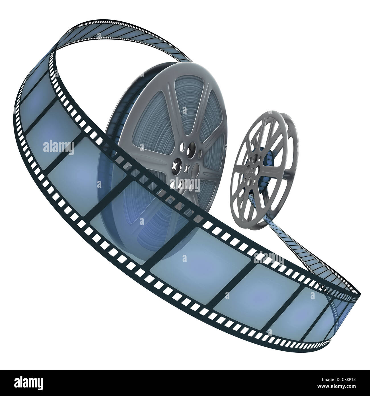 Filmrolle, Konzept der filmischen-Industrie. Stockfoto