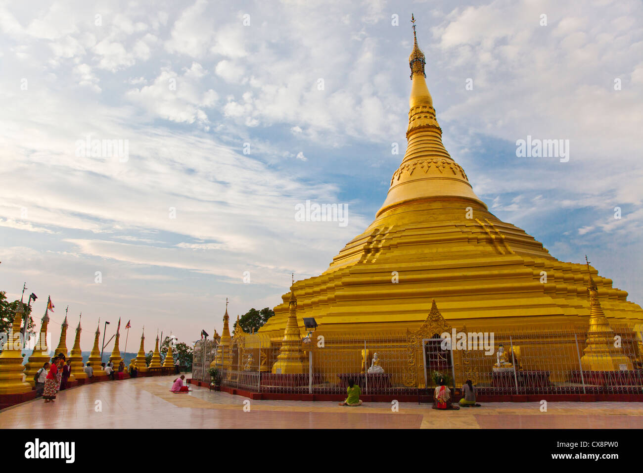 Ein buddhistischer Tempel in der Stadt von PYIN U LWIN auch bekannt als MAYMYO - MYANMAR Stockfoto