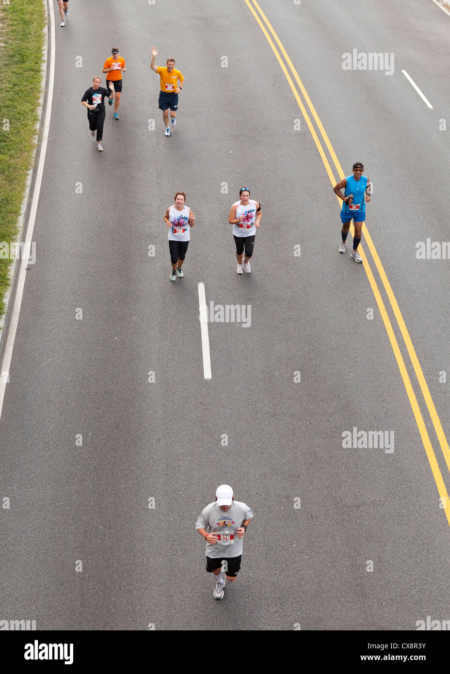 Marathon Läufer - USA Stockfoto