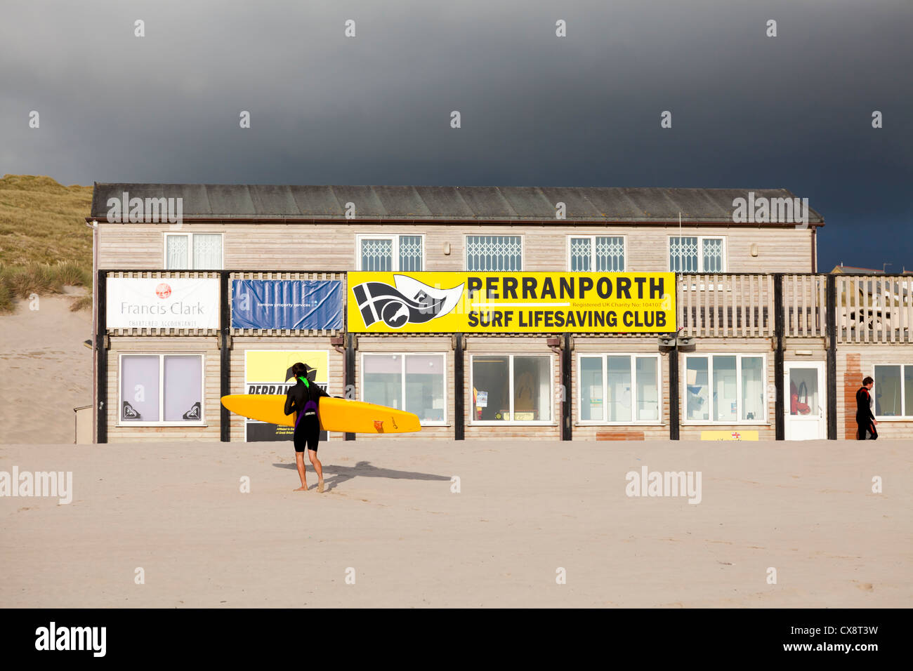 Perranporth Surf Lifesaving Club, Cornwall England UK Stockfoto