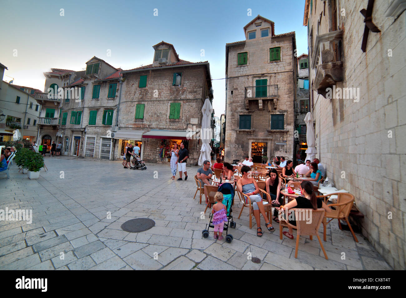 Split, Dalmatien, Kroatien Stockfoto