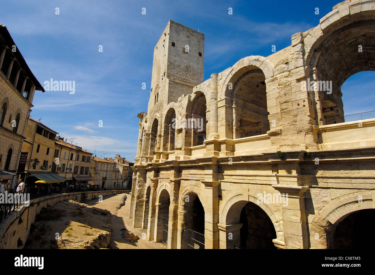 Römische Amphitheater (Les Arènes). Arles. Bouches-du-Rhône. Der Provence. Frankreich Stockfoto