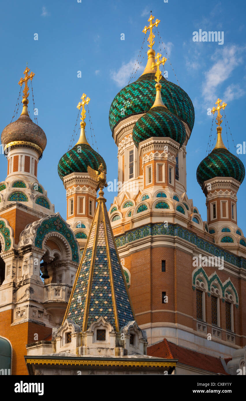 Cathedrale Russe (russische Kathedrale) in Nizza, Frankreich Stockfoto