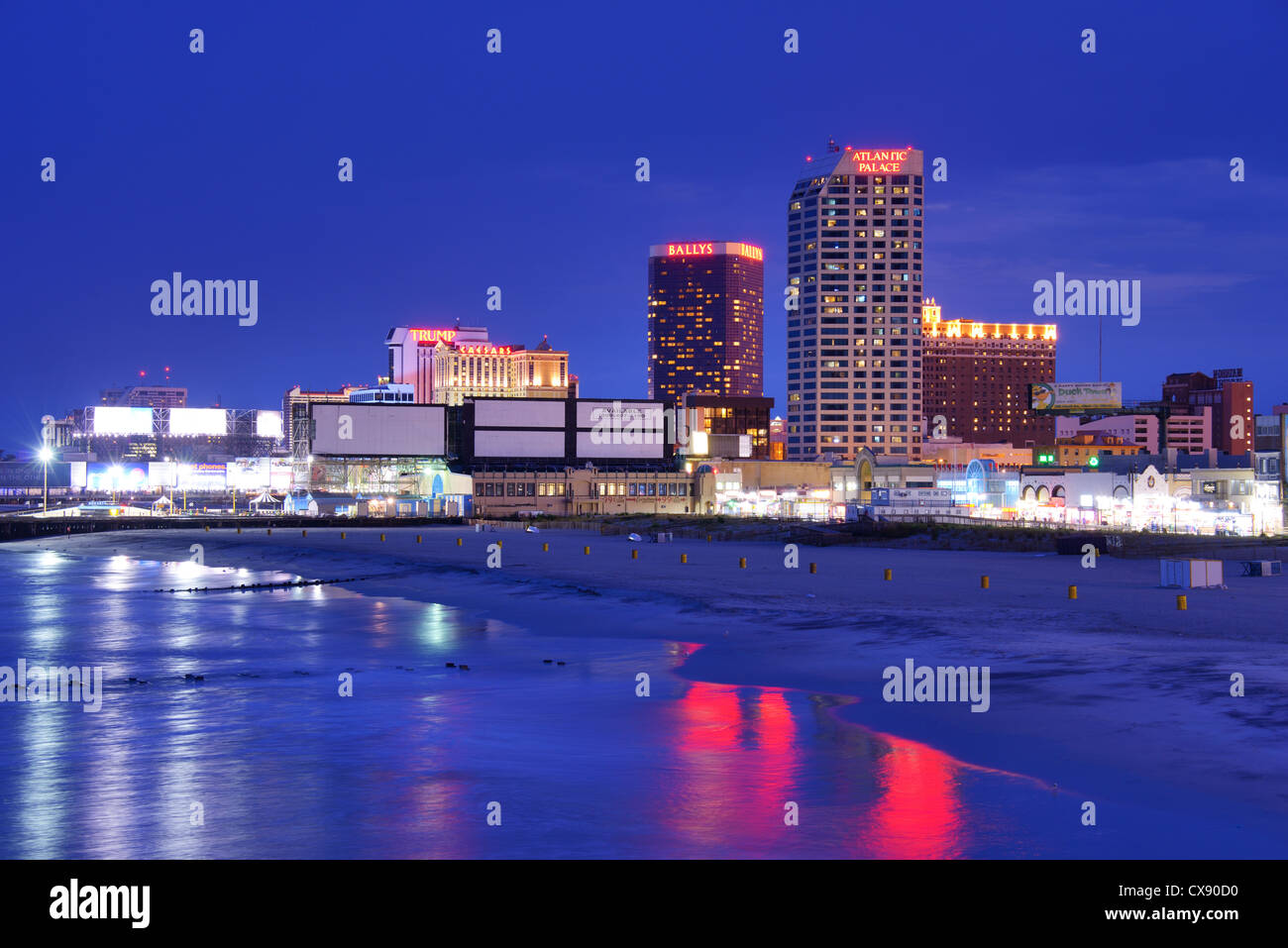 Casino-Resorts in Atlantic City, New Jersey, USA. Stockfoto