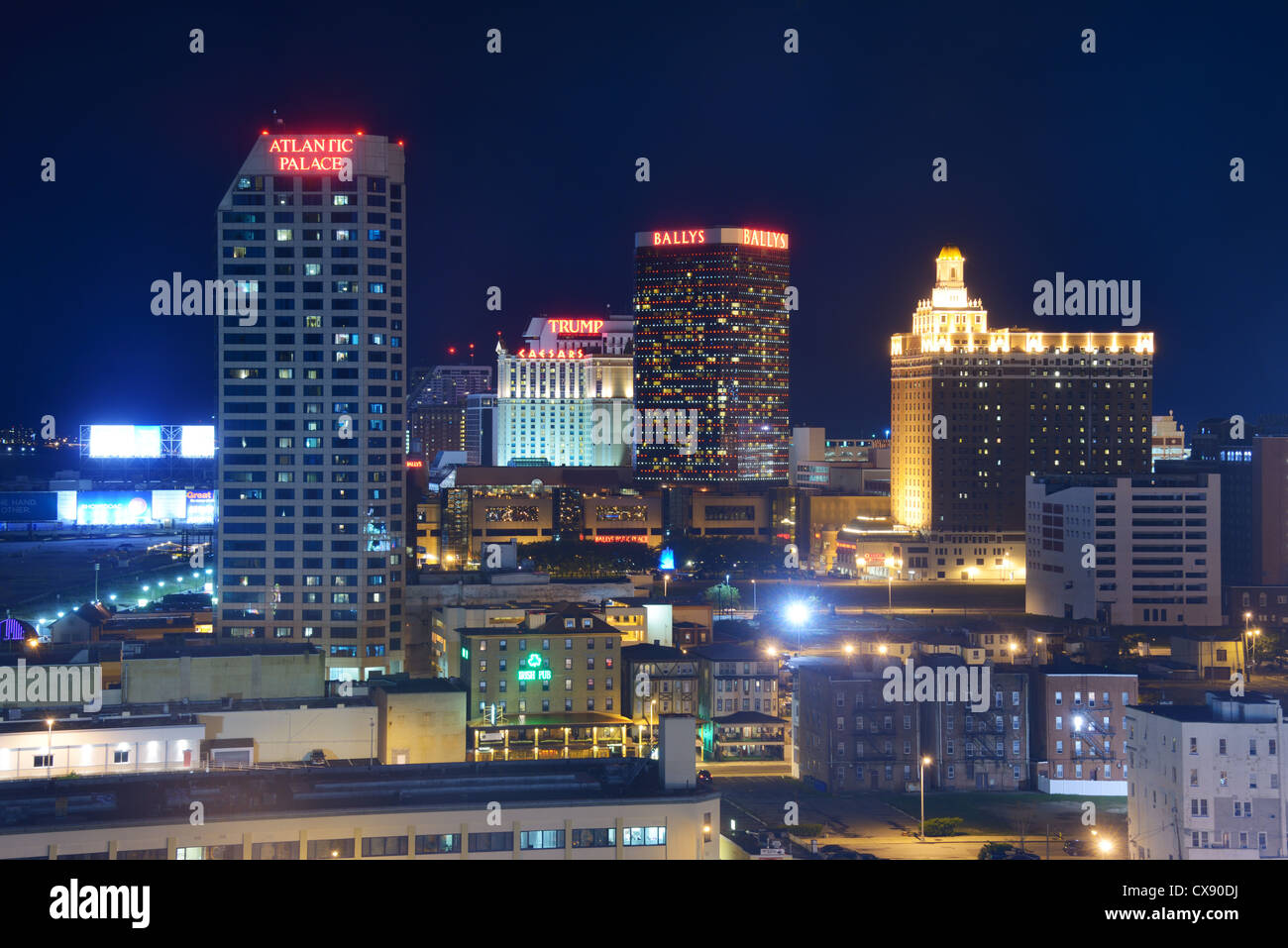 Landmark-Casino-Resorts in Atlantic City, New Jersey. Stockfoto