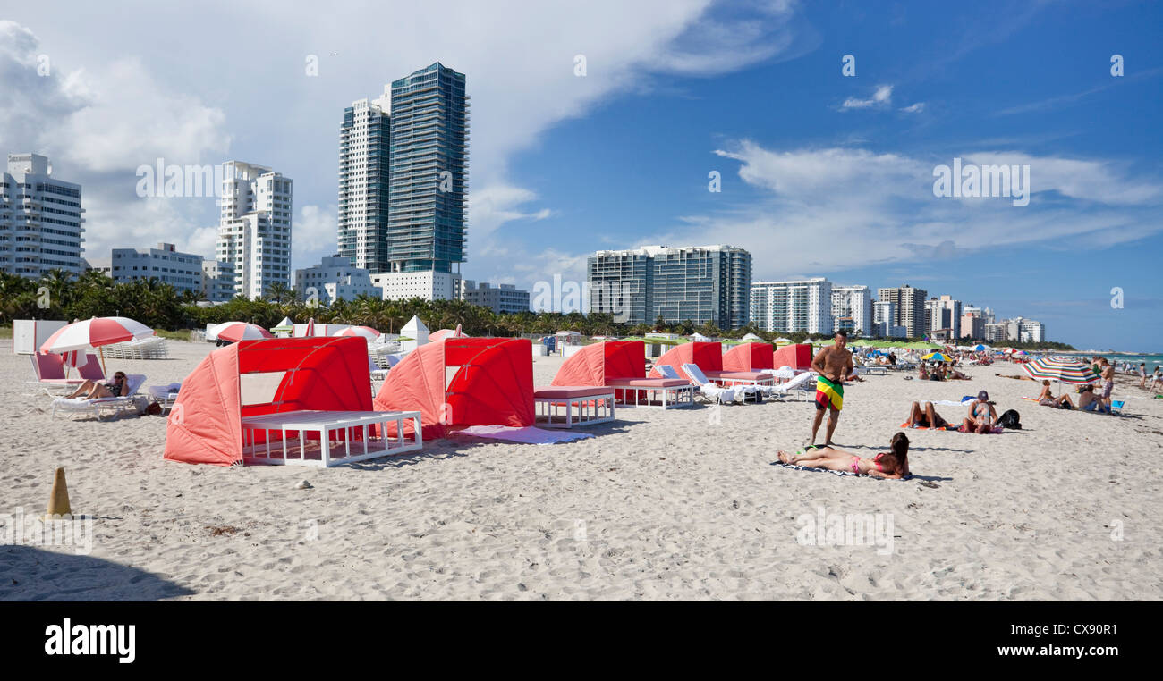 South Beach, Miami Beach, Florida, Vereinigte Staaten Stockfoto