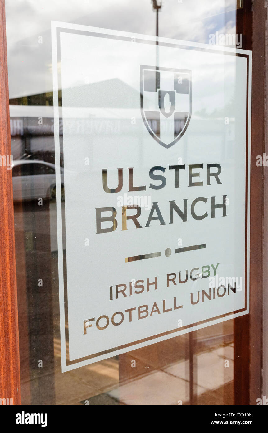 Ulster Zweig der Irish Rugby Football Union (IRFU) Stockfoto