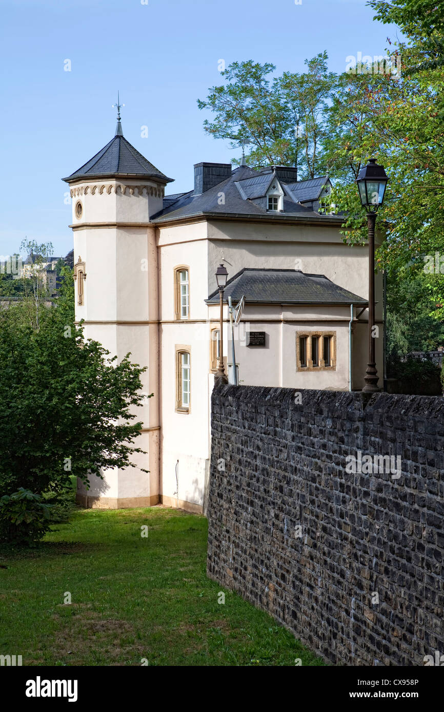Der Geburtsort von Jean-Baptiste Nicolas Robert Schuman, 1886-1963, ein Deutsch-französischer Staatsmann, Luxemburg Claussen, Europa Stockfoto